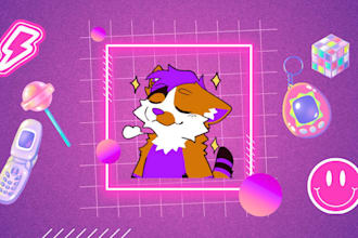 do unique furry themed name card for you