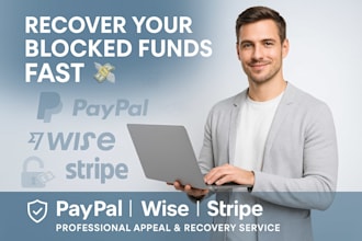recover or release your blocked paypal, wise, or stripe funds fast