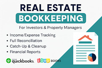 manage real estate and rental property bookkeeping with monthly reports