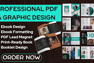 do professional ebook formatting, PDF lead magnet, booklet design, ebook design