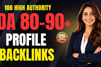 do 100 SEO profile backlinks for high da white hat link building service