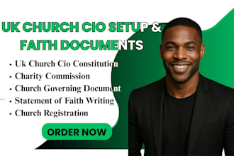 draft uk church cio constitution, governing documents, and customized statement