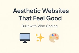 create modern and aesthetic websites with clean vibe coding