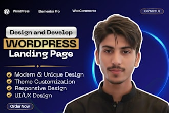 create a single page website or one page wordpress website