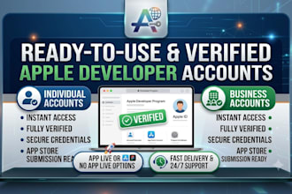 help you to get a verified apple developer accounts