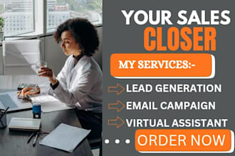 be your online sales closer assistant commission sales rep