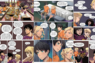 draw comic book illustration cartoon comic graphic novel comic page artist