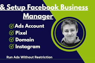 fix and set up your facebook business manager, ads account, pixel professional