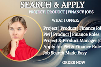search and apply for project manager product manager and finance and accouting