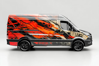 design car wrap, vehicle wrap design