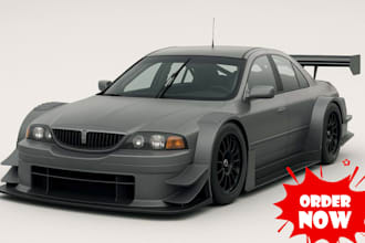 do 3d car realistic rendering, 3d truck 3d rc car model for game and printing