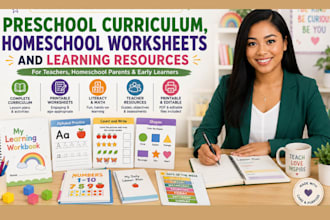 create grade preschool curriculum, homeschool worksheets and learning resources