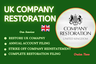 restore, reinstate, activate uk limited company, restore uk ltd, companies house