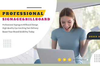design create professional signage and posters