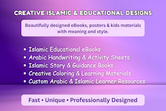 design engaging islamic ebooks and creative learning materials for all age