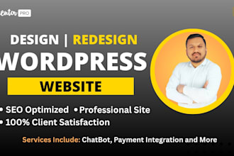 design redesign copy clone wordpress website using elementor pro