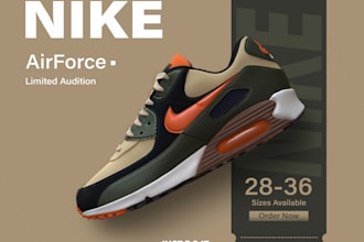 do a product advertisement graphic design
