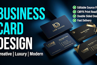 design professional and modern business card