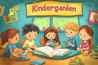 design children book cover, children book illustrations