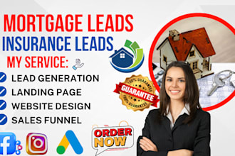 build mortgage lender website, mortgage landing page mortgage leads generation