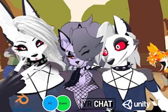 model furry vrchat avatar fursona vrchat ref sheet protogen model and fursuit