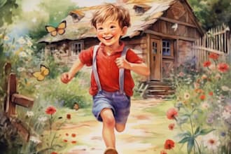 children book illustration watercolor
