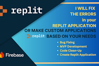 build replit app, integrate apis, debug vibecoded replit, fix errors, automation