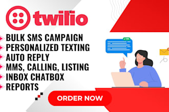 send bulk sms, twilio sms, text message, voice calls, twilio sms, autoresponder