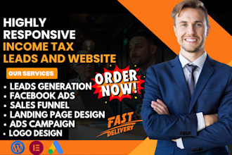 generate income tax leads tax preparation tax leads income tax website