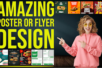design amazing poster or flyer