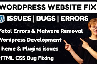 fix wordpress issues wordpress bug help woocommerce fix website elementor error