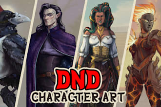 draw dnd character art, concept art