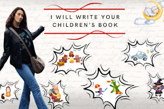 be your children book ghostwriter, children story book writer, kid moral story