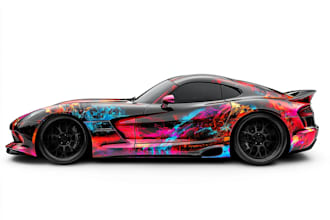 design racing car wrap, racing car wrap, custom racing car
