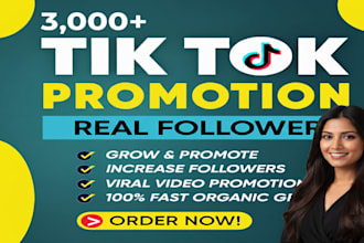 gain 3,000 tiktok followers high quality service