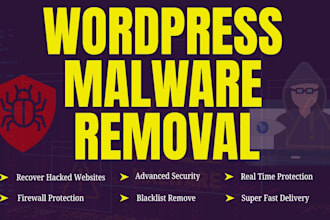 do fast wordpress malware removal, hacked site fix and security
