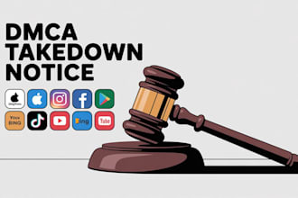 send dmca takedown notice facebook instagram tiktok reddit google under dmca