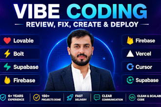 build, fix, or scale your ai vibe coded web app with firebase and supabase
