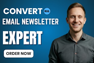 design and setup convertkit templates, landing pages, email sequence