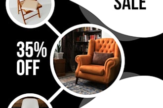do minimalist and modern flyer design to promote your business