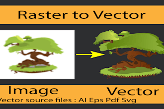 professional raster to vector conversion