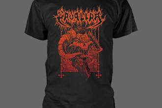 create a thrash metal and heavy metal logo design