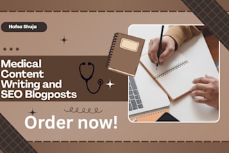 create engaging and educational medical blog posts and articles