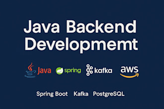 develop scalable java backend apis with spring boot kafka and postgresql