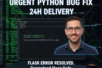 urgently fix your python flask bug and errors for website or API in 24h