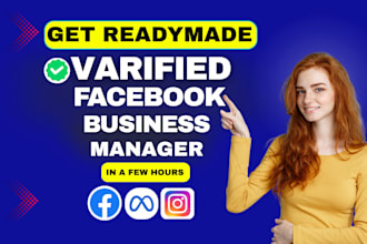 set up verified facebook business manager and ready made ad accounts instantly
