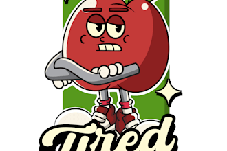 create awesome dietician logo with hand drawn illustration