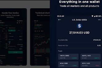 develop a secure crypto exchange app, website and wallet