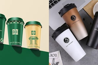 make a custom coffee mug design or coffee cup design