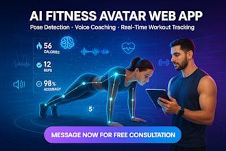 develop ai fitness avatar web app with speech coaching and pose detection